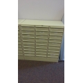 Pigeon Hole Letter Sized Drawers Beige Pull-Out Mail Sorters